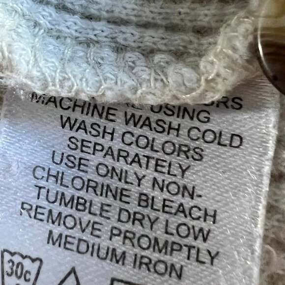 Men’s XL Big King Size Ivory Long Sleeve 1/4 Button Down Thermal Pullover - Picture 4 of 6